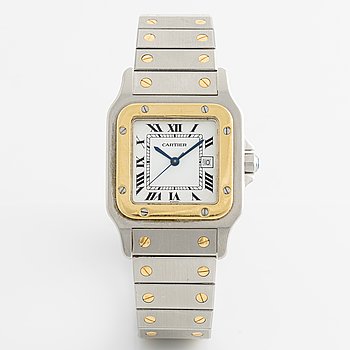 Cartier, Santos, wristwatch, 29 x 29 (41) mm.
