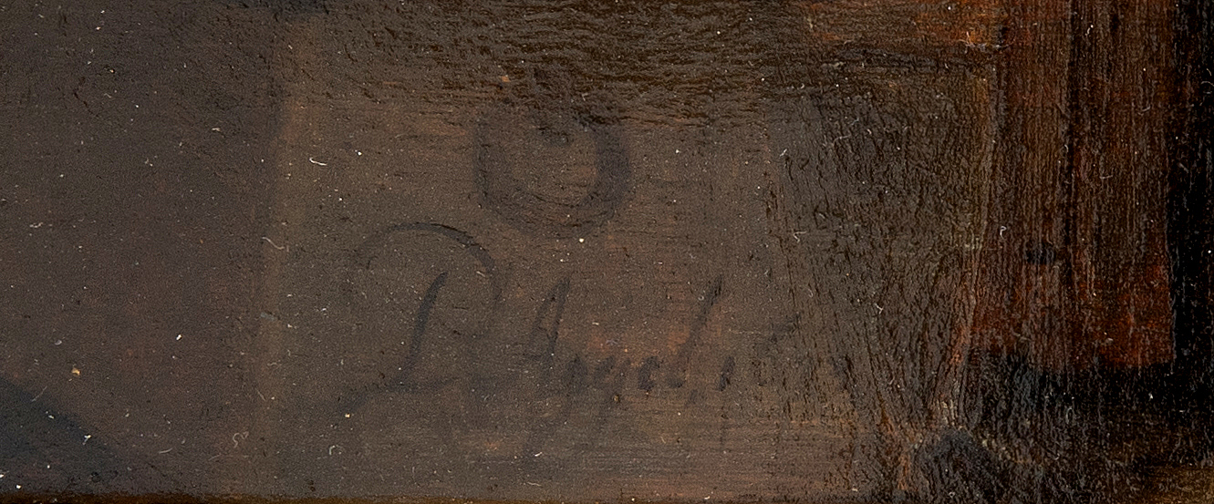 Philips Angel, oil on canvas, signed and dated 1673. Bukowskis