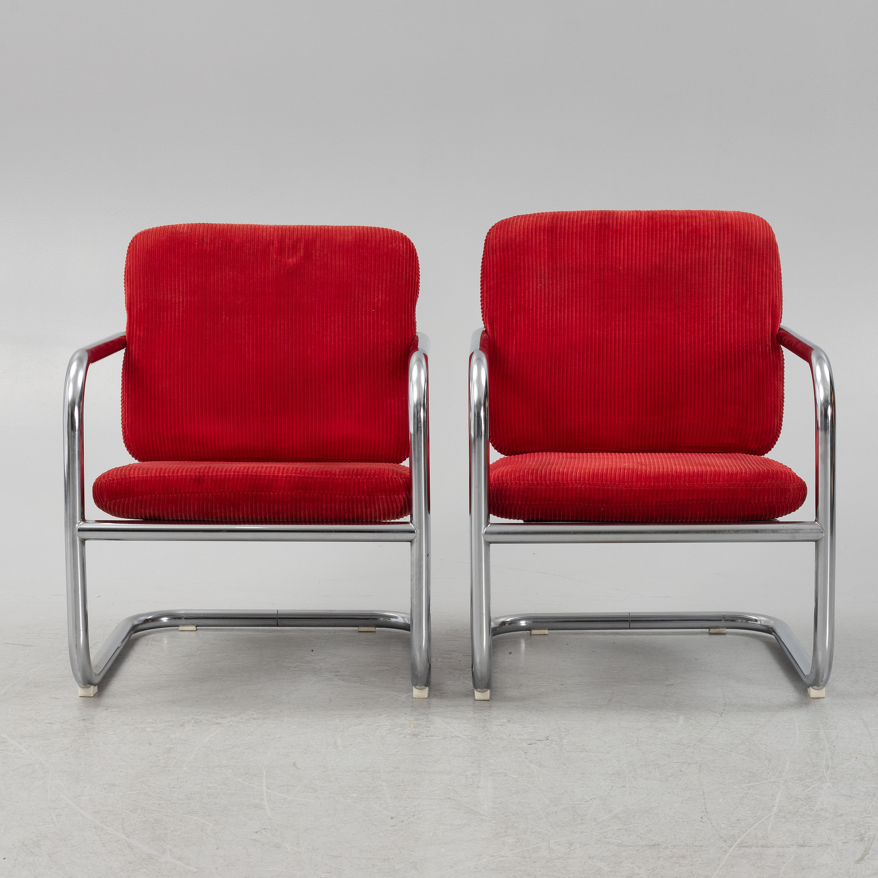 Börge Lindau & Bo Lagerkrantz, karmstolar, ett par, S70, 1970-tal ...