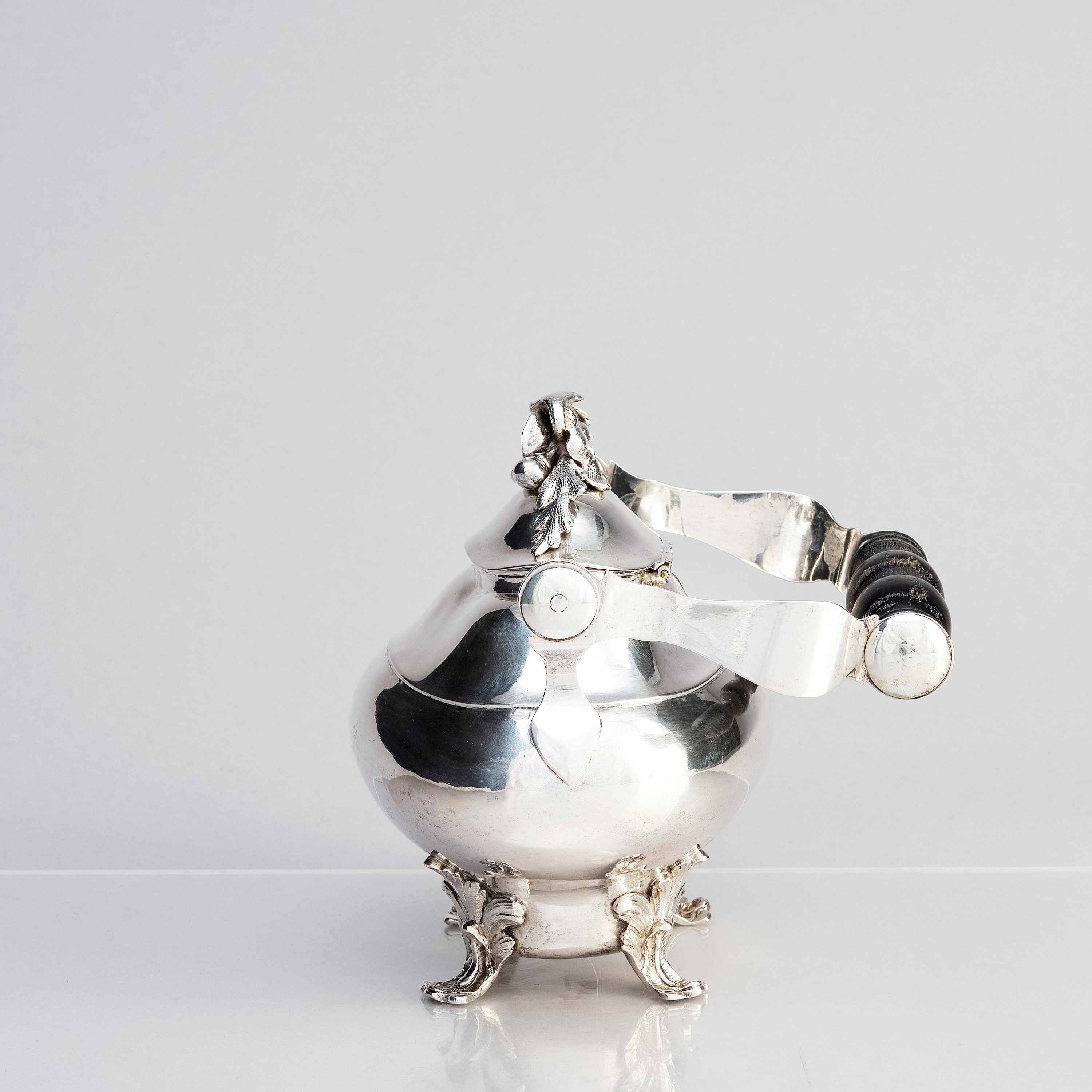 A Swedish Rococo silver teapot, marks of Pehr Zethelius, Stockholm 1769