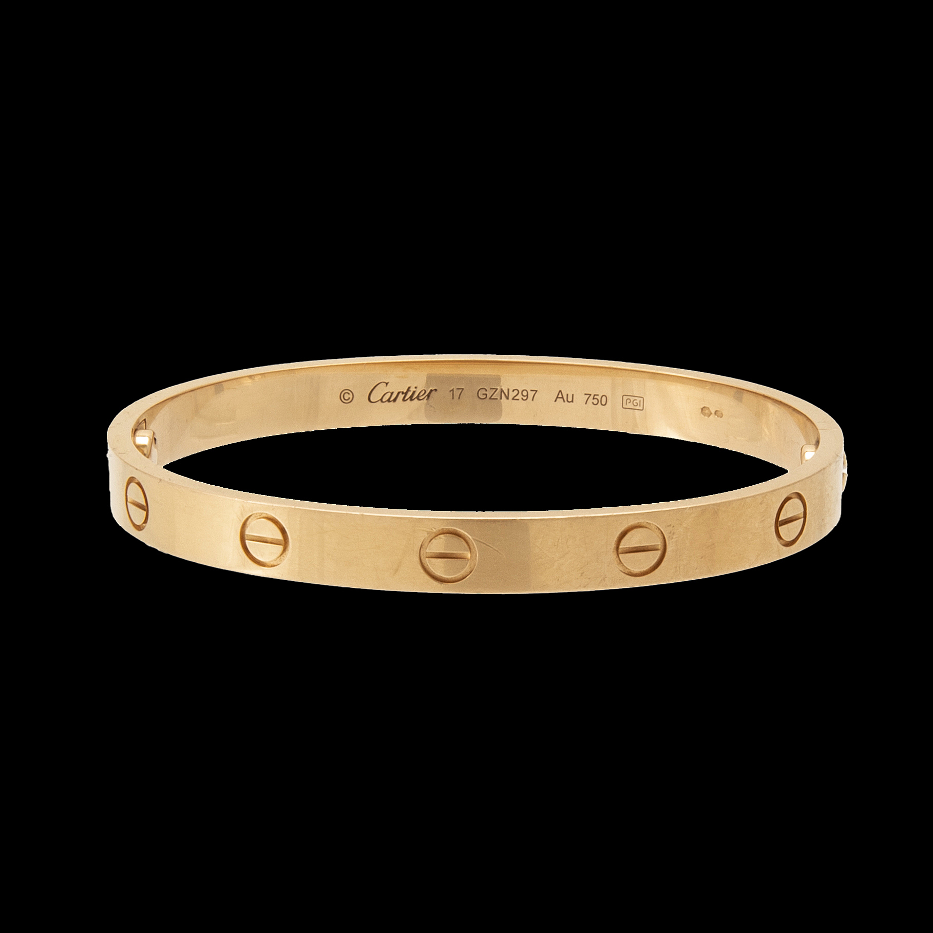 An 18K gold "Love" bracelet by Cartier. Bukowskis