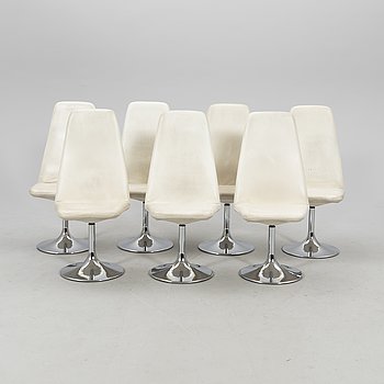 Johansson Design, chairs 7 pcs "Viggen" late 20th century.