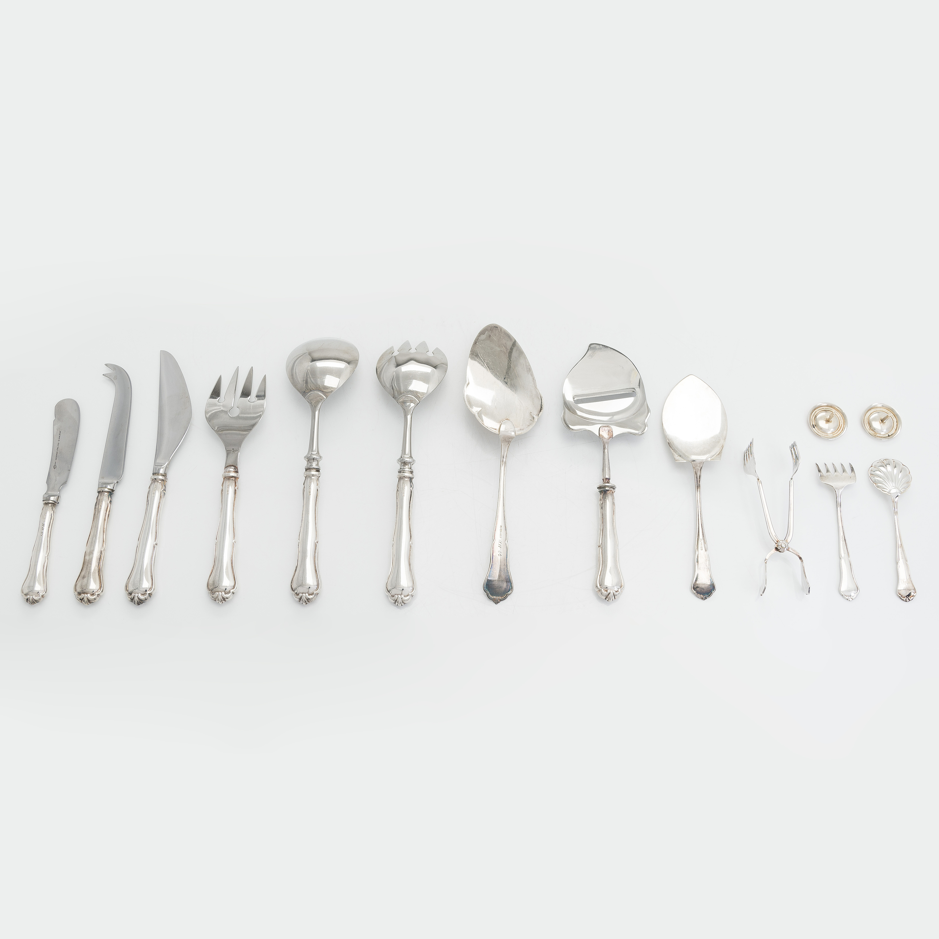 Bestickuppsättning, 56 delar, silver, 