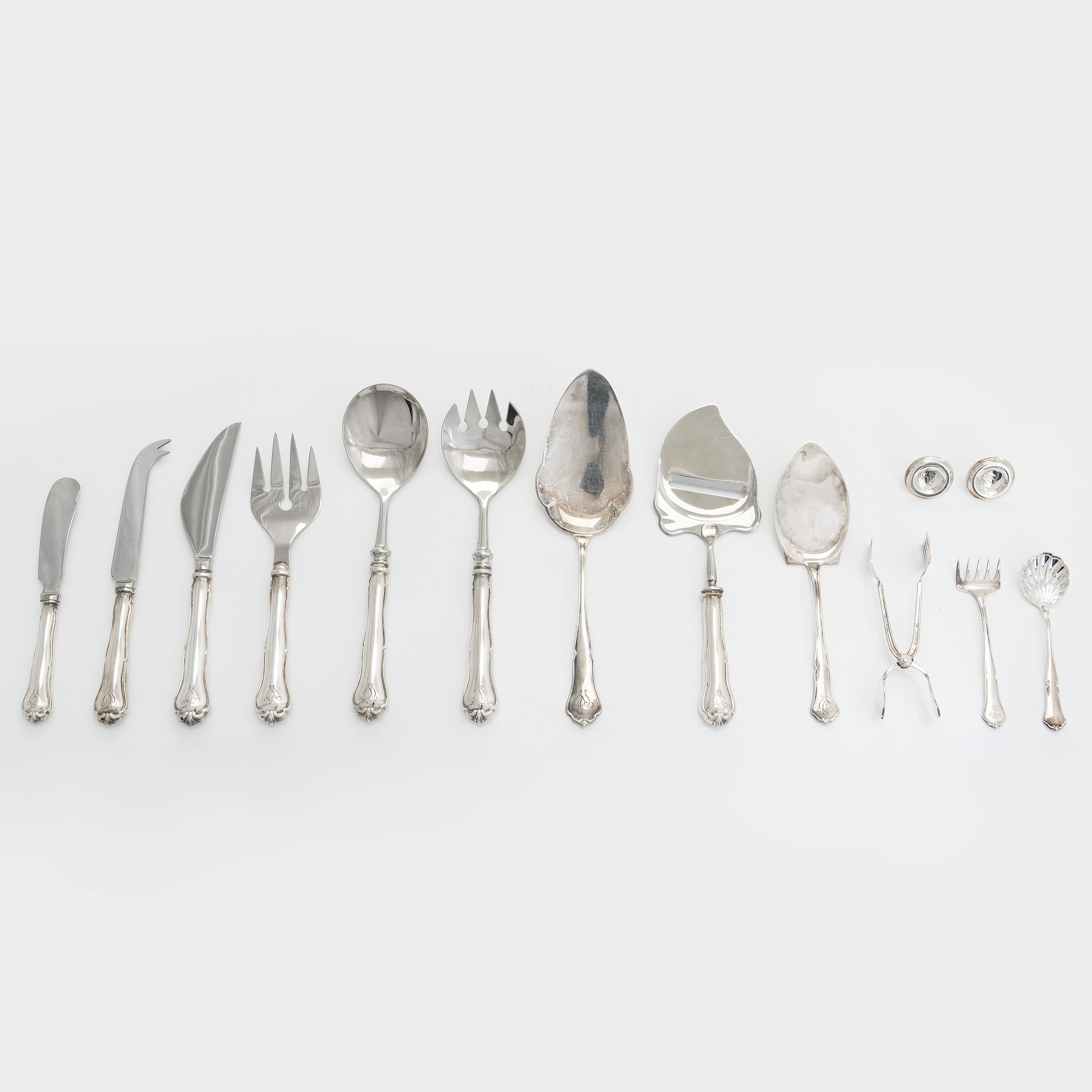 Bestickuppsättning, 56 delar, silver, 