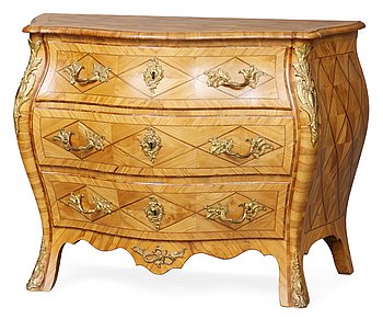 864. A Swedish Rococo commode.