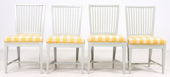 154185. STOLAR, 4 st, gustavianska provinsarbeten, 17001800-tal.