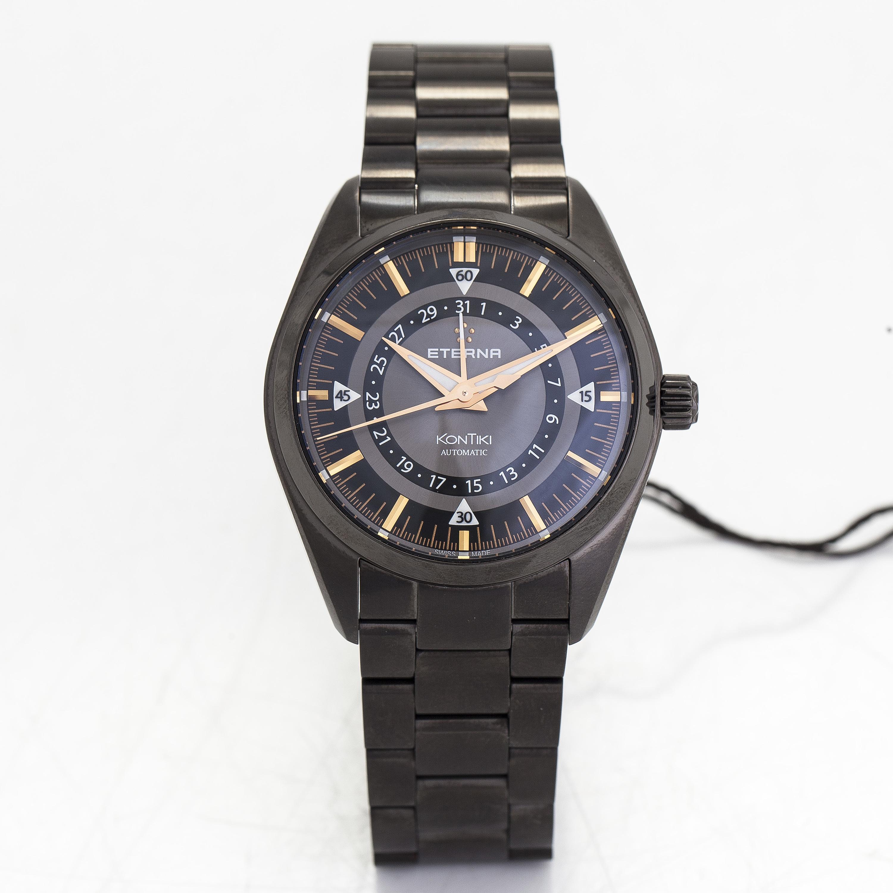 Eterna, Kontiki, Four-Hands, wristwatch, 42 mm. - Bukowskis