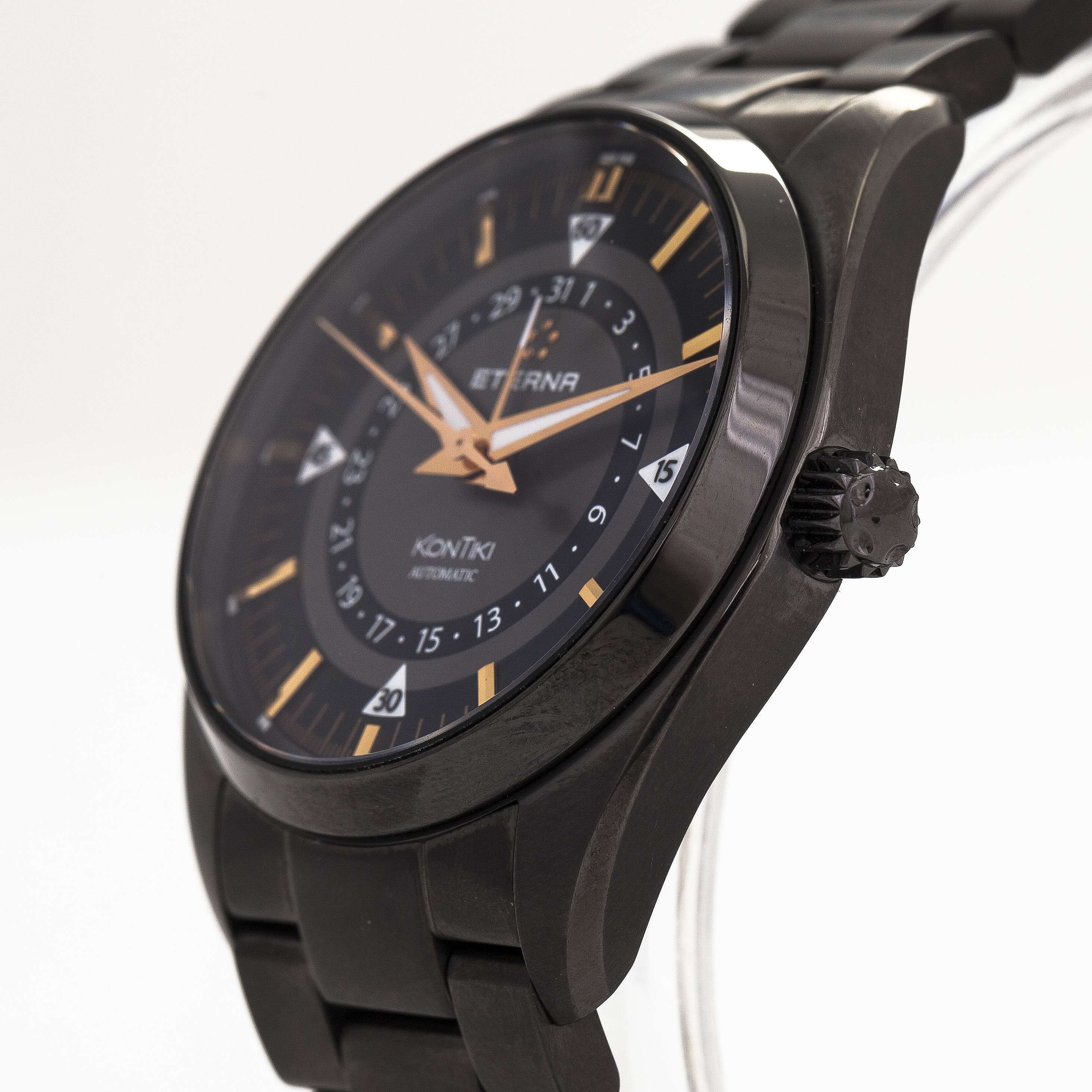 Eterna, Kontiki, Four-Hands, wristwatch, 42 mm. - Bukowskis