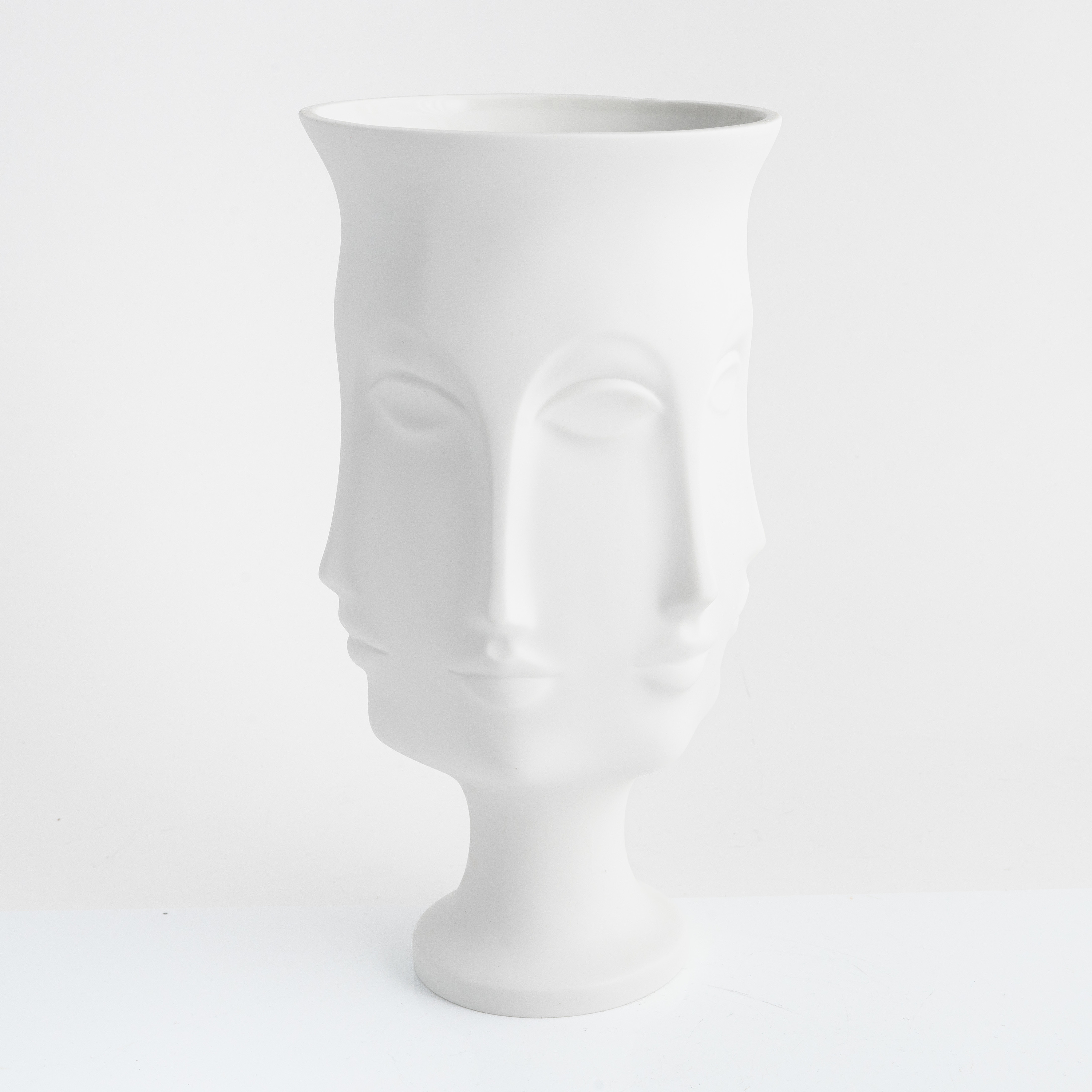 EgBert Vaso In Ceramica Dora Maar Musa - Design Figura Testa, Ispirato A Jonathan Adler, Colore Oro, Per Piante Grasse E Oggetti