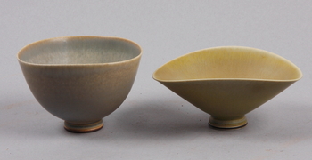 155355. SKÅLAR, 2 st, stengods, Berndt Friberg, Gustavsberg.