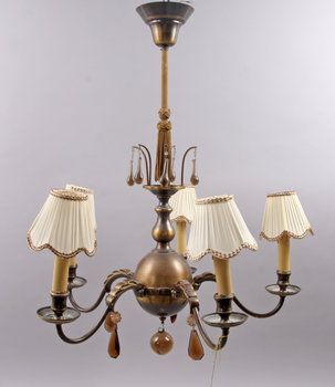 158381. TAKKRONA, metall, barockstil, h 68.