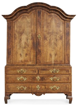 884. A Swedish Rococo cupboard.