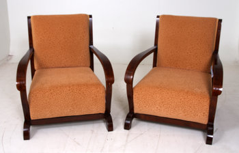 158829. KARMSTOLAR, ett par, Art deco-stil.