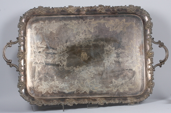 16337. BRICKA, nysilver. 1900-talets början.