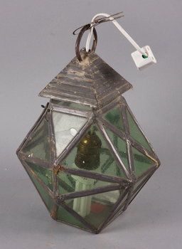 164049. TAKLYKTA, glas och bly, 18001900-tal.