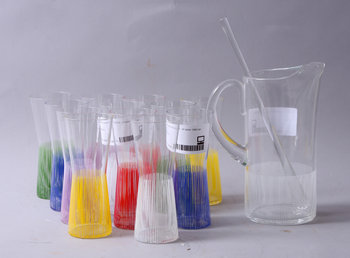 166895. GLASSERVIS, 14 delar, 1960-tal.