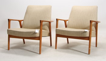 169017. FÅTÖLJER, ett par, Brödena Andersson, Ekenässjön, 195060-tal.