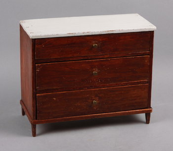 169049. MINIATYRBYRÅ, sengustaviansk typ, 1800-tal.