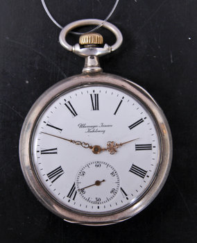172381. FICKUR, Uhrmager Jensen Kabelvaag, låghaltigt silver.