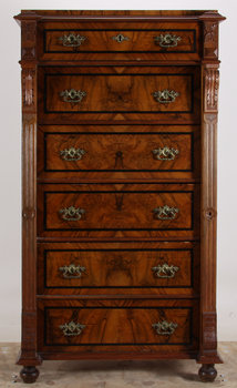 172651. BYRÅ, nyrenässans, 1800-talets slut.