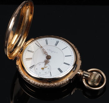 173623. FICKUR, guld 14k, 1900-talets början.