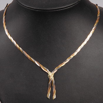 174877. HALSBAND, 18 K guld, sent 1900-tal. Ca 10 g.