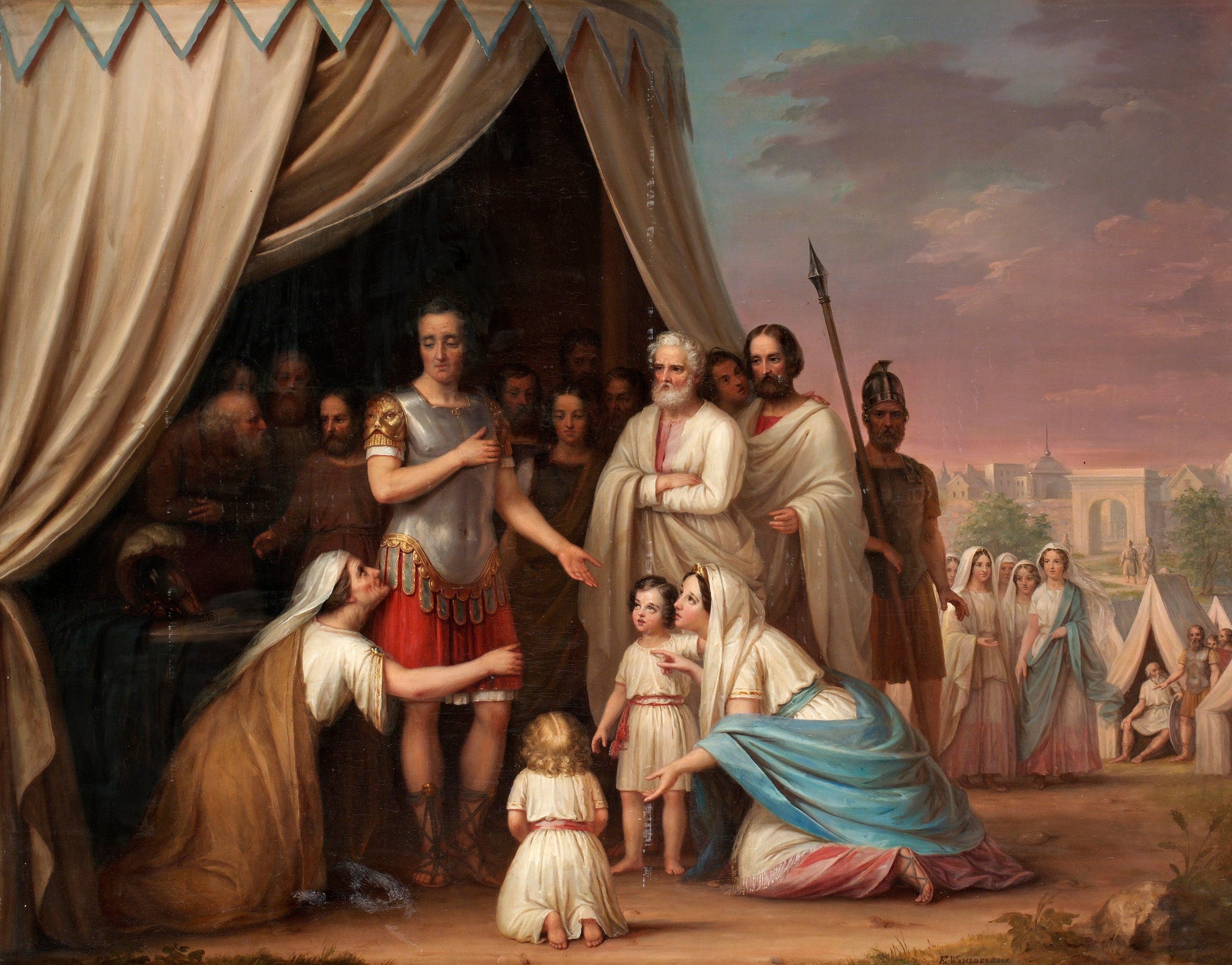 Erik Wahlbergson, Coriolanus besieging Rome. - Bukowskis