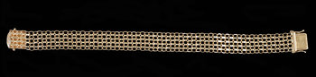 184522. ARMLÄNK, 18K guld, Stockholm 1970. Vikt 15 gram.