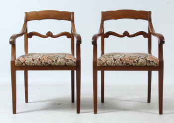 184854. KARMSTOLAR, ett par, 1900-talets första hälft.