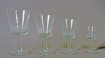 187084. GLASSERVIS, 48 delar, 1900-talets mitt.