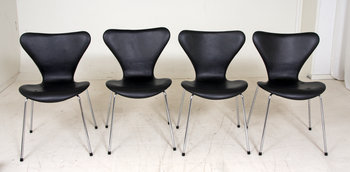 188396. STOLAR, 4 st, Sjuan, Arne Jacobsen, Fritz Hansen.