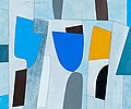 GÖRAN AUGUSTSON, COMPOSITION. Sign. -89. Go...