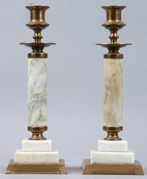 194377. LJUSSTAKAR, 1 par, 1900- talets första del.