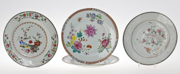 194550. TALLRIKAR, 211, porslin, Qianlong, Kina, 1700-tal.