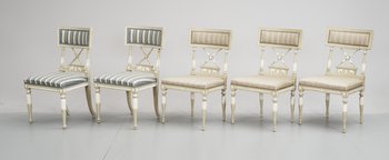 194625. STOLAR, 23, sengustavianska resp sengustaviansk stil, tidigt 1800-tal resp omkring 1900.