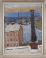 GÖSTA GRANSTRÖM, olja på pannå, sign.