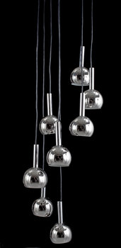 198126. TAKARMATUR, förkromad metall, 1980-tal. H 170.