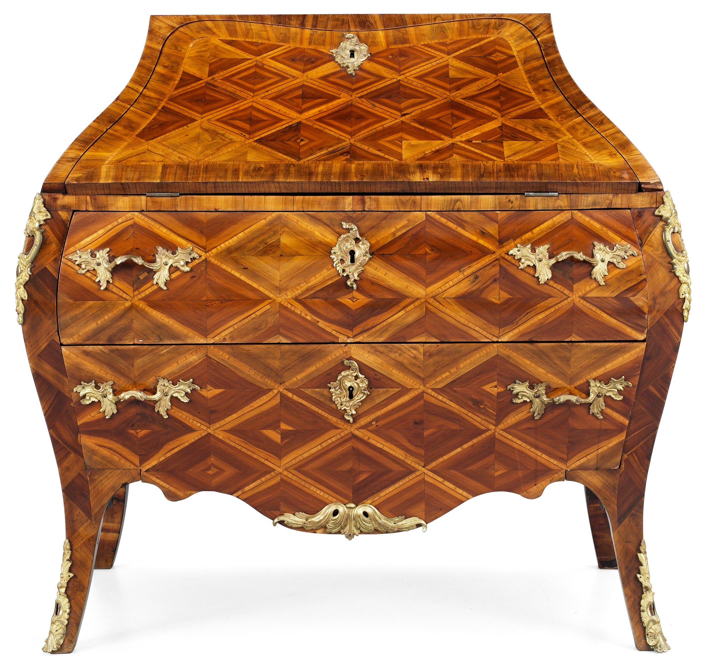 A Swedish Rococo 18th century secretaire. - Bukowskis