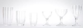 199290. GLASSERVIS, 69 delar, 1900-tal.