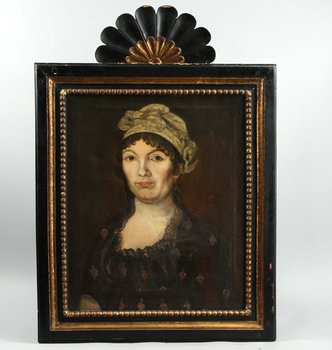 201381. OKÄND KONSTNÄR, olja på duk. Sengustaviansk, 17001800-tal. Samtida ram.