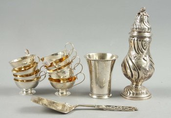 201854. PARTI SILVER, 12 delar, 1900-tal.