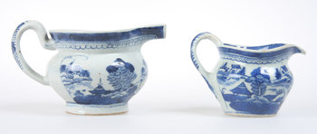 202260. SÅSSNIPOR, 2 st, porslin, Kina.