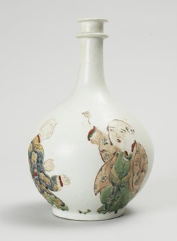 203660. VAS, keramik. Korea. Shoson. 1800-tal.