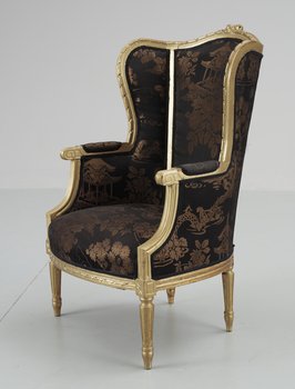 206482. BERGÉRE, Louis XV-stil. 1900-talets första hälft.