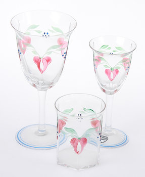 209912. GLASSERVIS, 30 delar, Maja, Eva Englund, Orrefors.