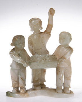 212162. FIGURGRUPP, sten, Kina, 1900-tal.