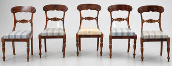 212535. STOLAR, 5 st, Senempire. 1800-talets mitt.