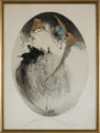 LOUIS ICART, Färgetsning och akvatint med h...