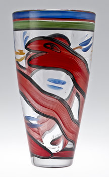 213563. VAS, glas, Ulrica Hydman-Vallien, Kosta Boda, sign o numr.