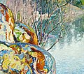 PEKKA HALONEN, WILLOW TREES IN SPRING. Sign...